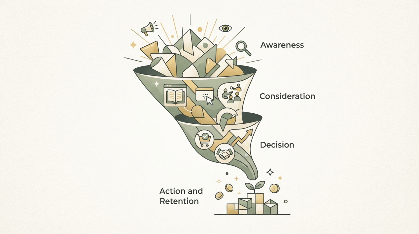 Illustration zu Verkaufsfunnel erstellen