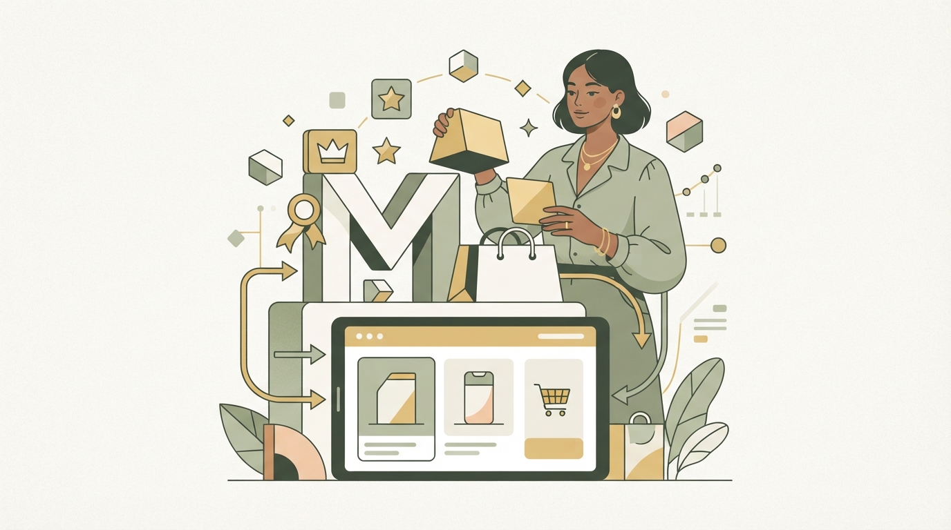 Illustration zu eigene marke aufbauen im e-commerce