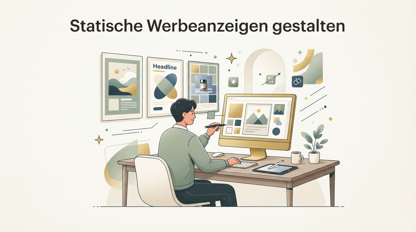 Illustration zu Statische Werbeanzeigen gestalten