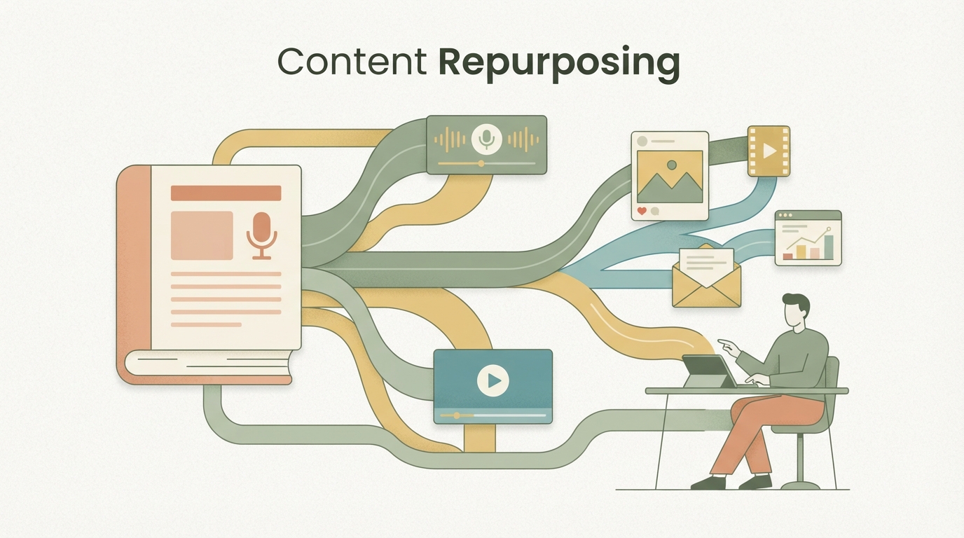 Illustration zu Content Repurposing