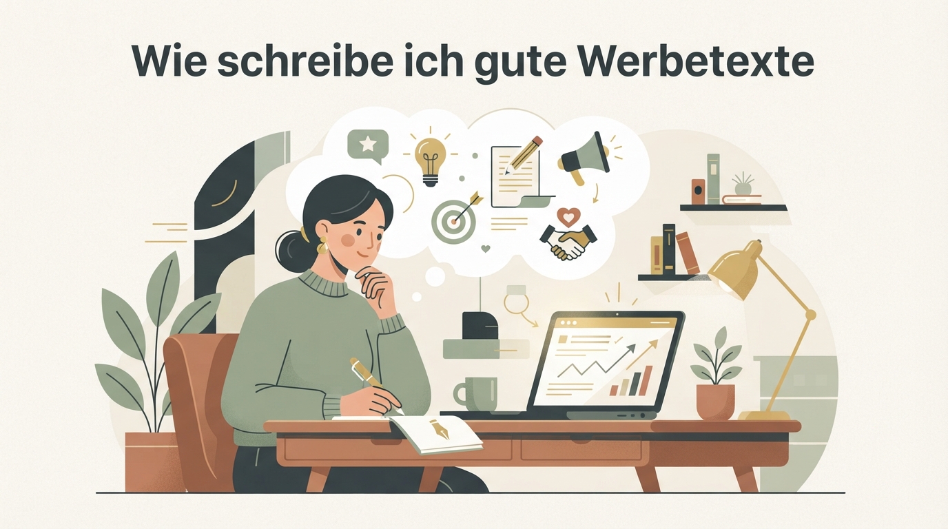 Illustration zu Wie schreibe ich gute Werbetexte
