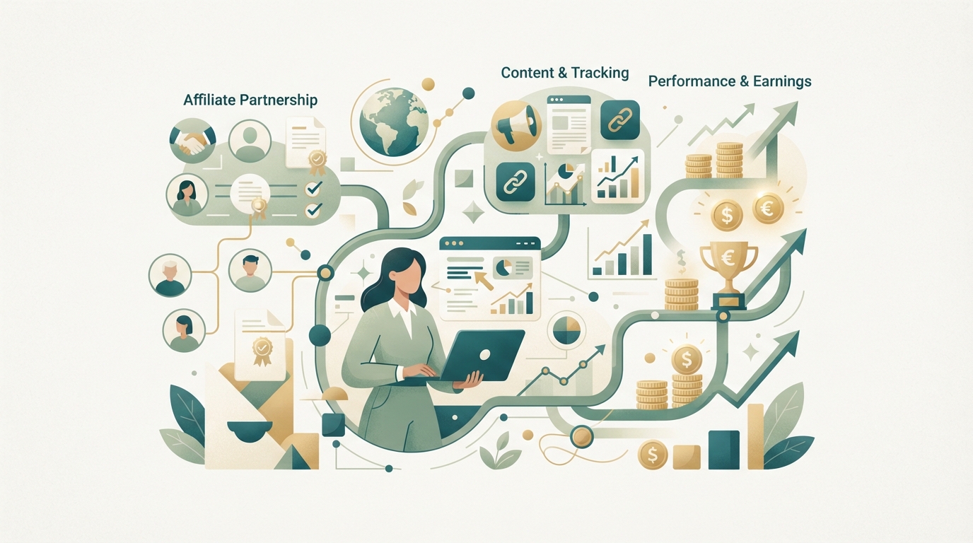 Illustration zu Affiliate Programm aufbauen