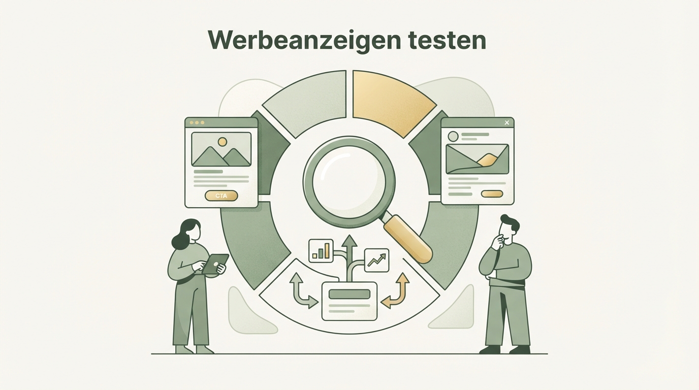 Illustration zu Werbeanzeigen testen