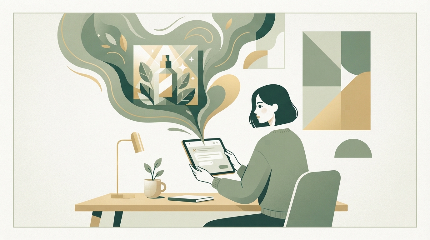 Illustration zu Werbebilder mit KI erstellen