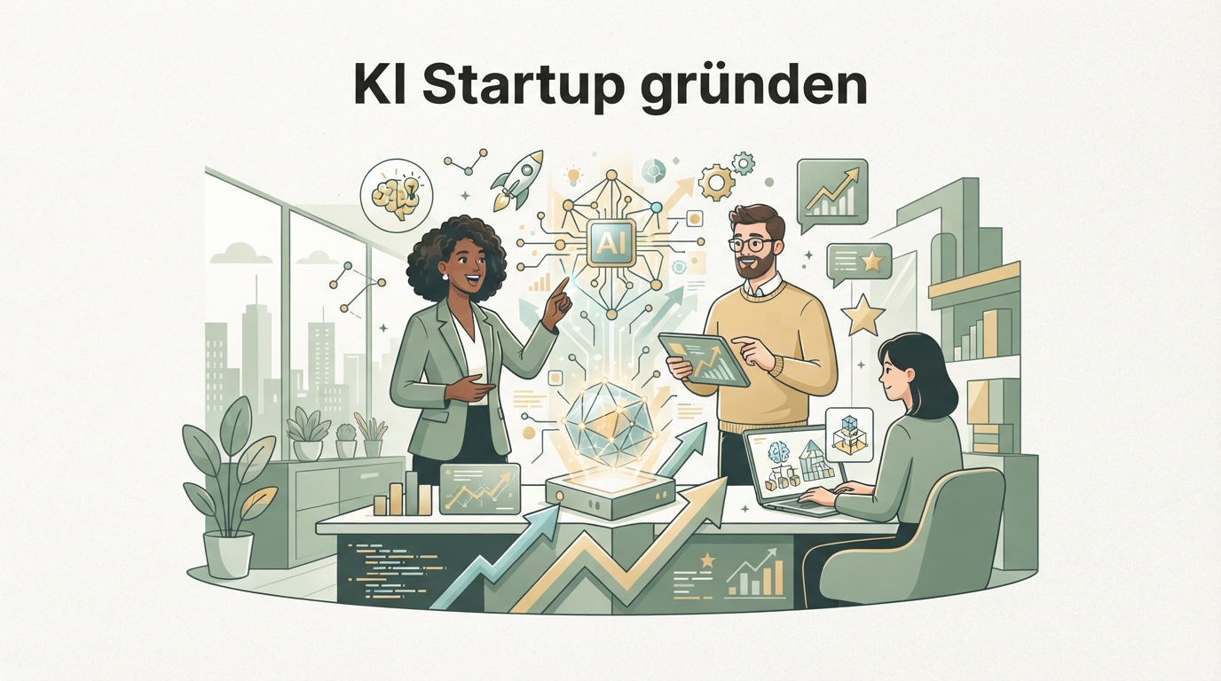 Illustration zu KI Startup gründen