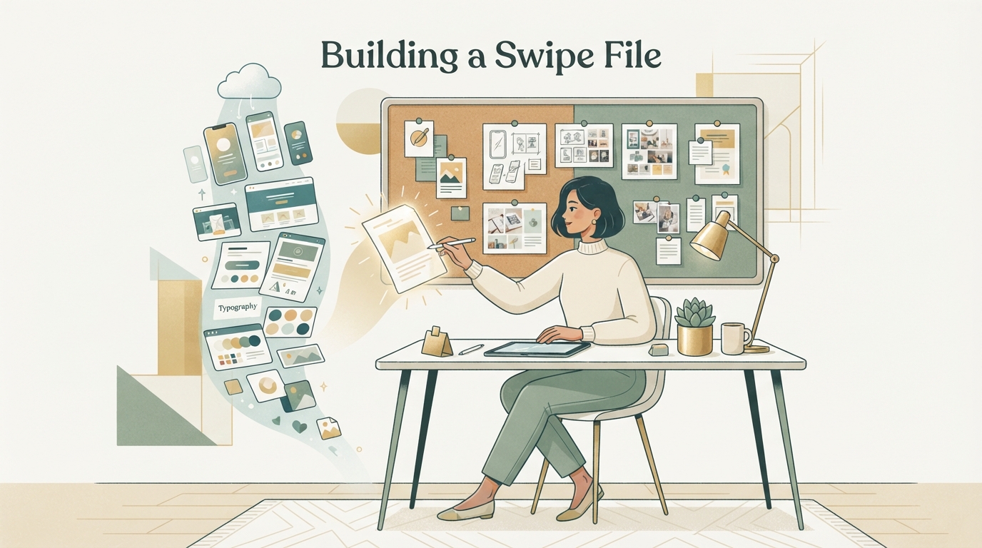 Illustration zu Swipe File aufbauen
