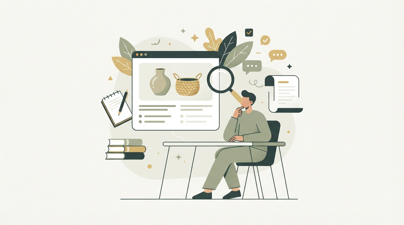 Illustration zu produktbeschreibungen schreiben
