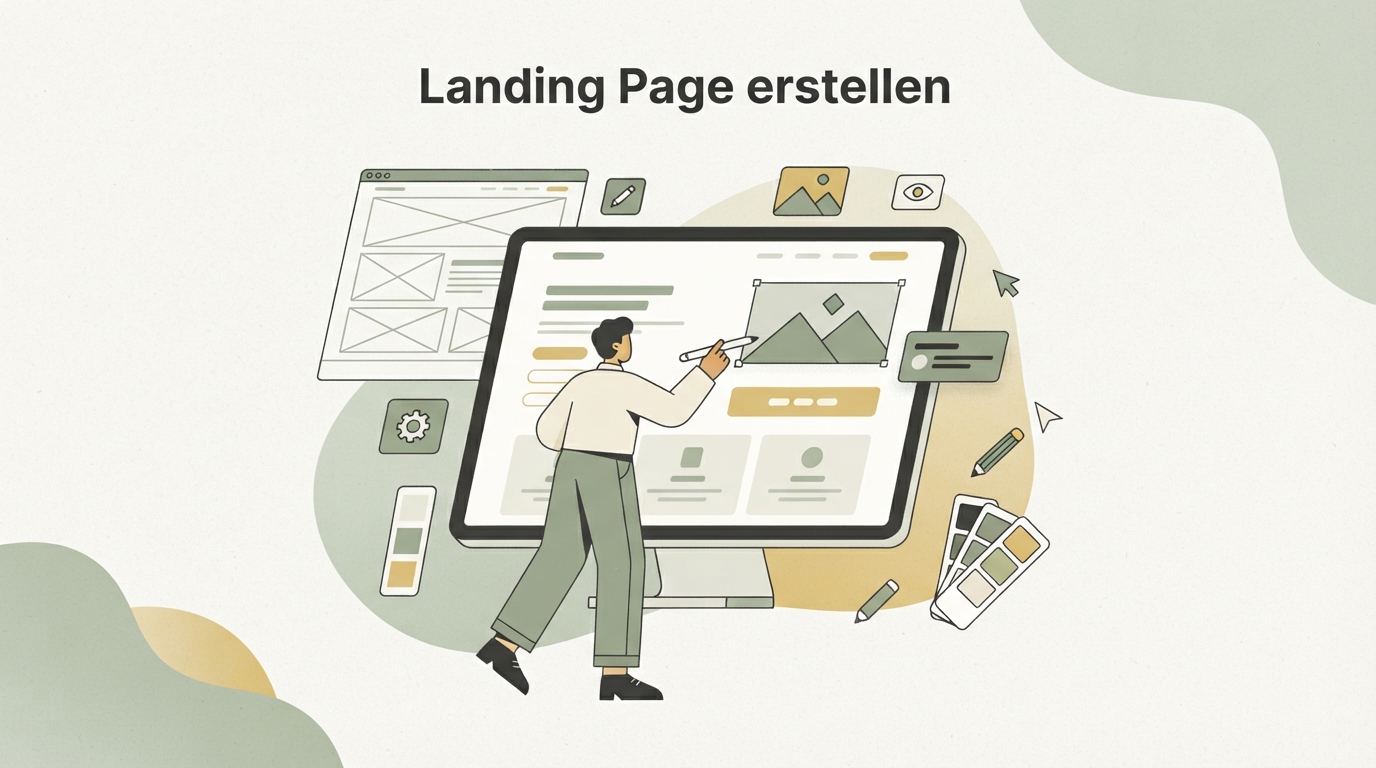 Illustration zu Landing Page erstellen