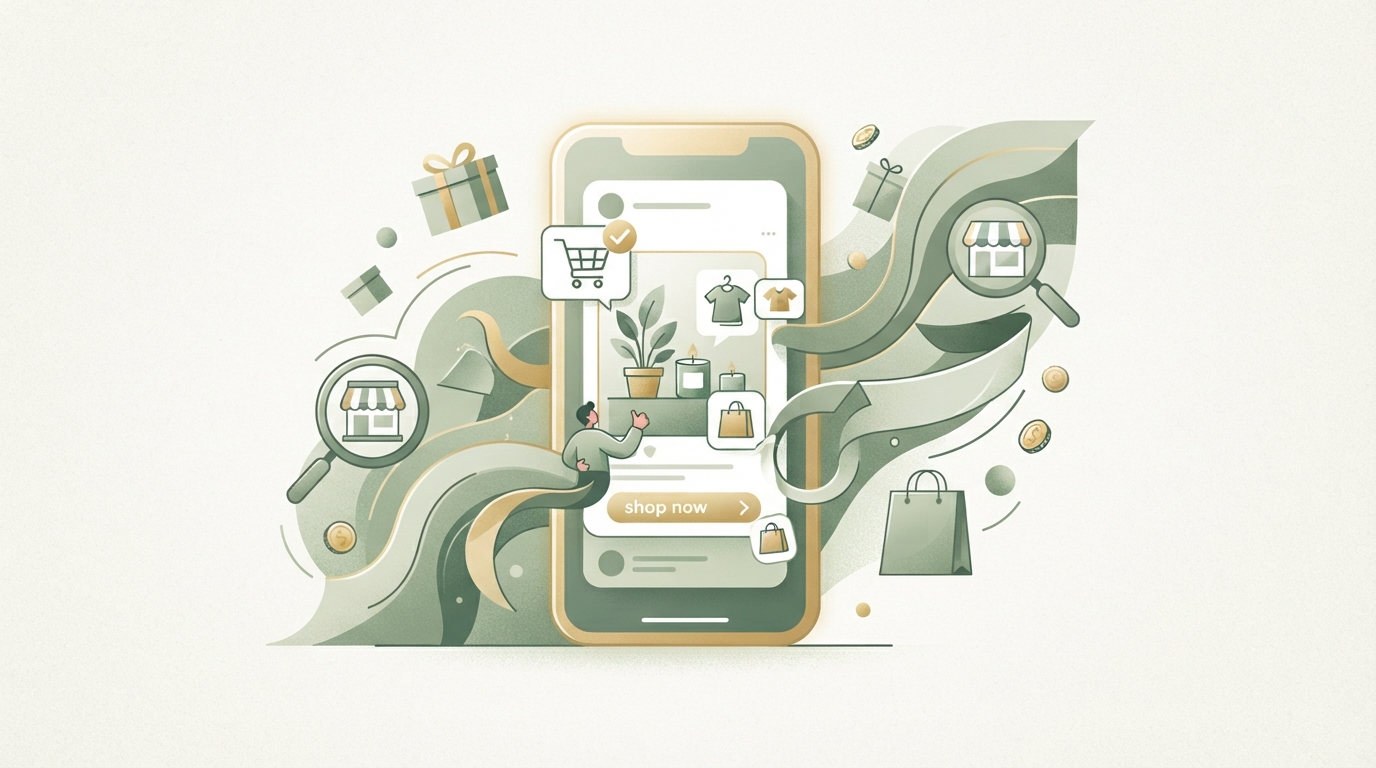 Illustration zu tiktok ads für online shops