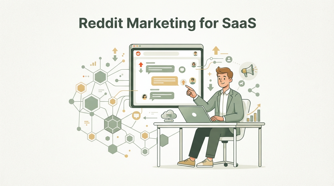 Illustration zu Reddit Marketing für SaaS